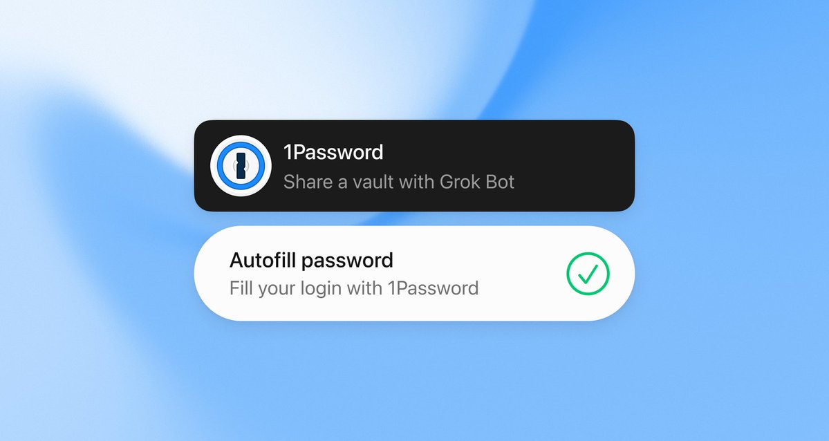 @bot 同周 1Password 能力帖配图